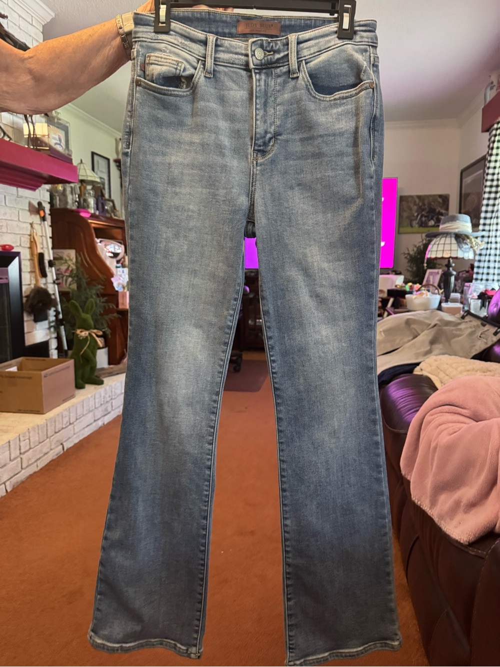 Judy Blue Washed Blue Flare Jeans